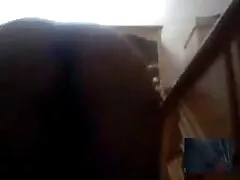زیبایی شورتهای شسته شده خود را از بالکن عکس کیربزرگ توکس در بالای خانه مجاور به پایین انداخت